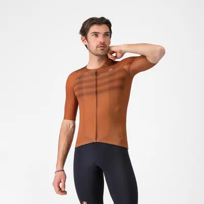 Tricou ciclism maneca scurta race fit - Aero Race 8S Jersey - 18-36 gr C - mocha