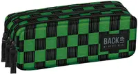 Penar școlar BackUp 8 G – Checkerboard Green, cu 3 fermoare