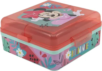 Cutie pătrată pentru mâncare Stor Minnie Mouse - Cu 3 compartimente