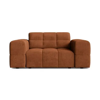 Fotoliu teracotă cu tapițerie din chenille Chicago – Cosmopolitan Design