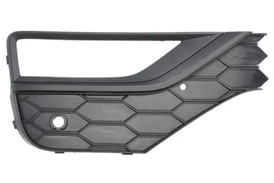 Grila ventilatie bara fata dreapta potrivit VW AMAROK 2H 2016-2022 - (cu dungă neagra, cu orificii lampa ceata, plastic, negru)