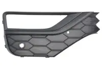 Grila ventilatie bara fata dreapta potrivit VW AMAROK 2H 2016-2022 - (cu dungă neagra, cu orificii lampa ceata, plastic, negru)