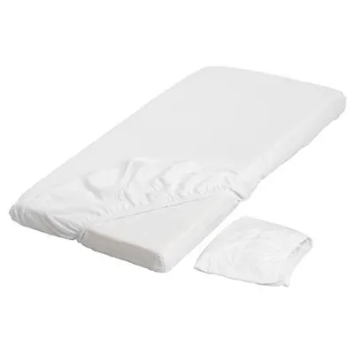 Husa impermeabila pentru patut 120x60 cu elastic KikkaBoo Alb