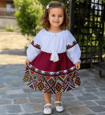 Rochita stilizata cu motive traditionale Laura 10