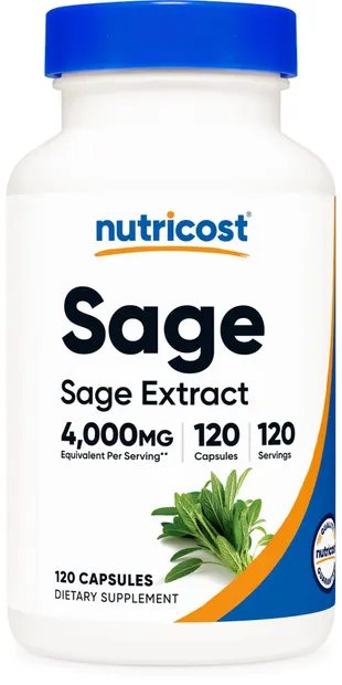 Sage, 400 mg, 120 capsule , Nutricost