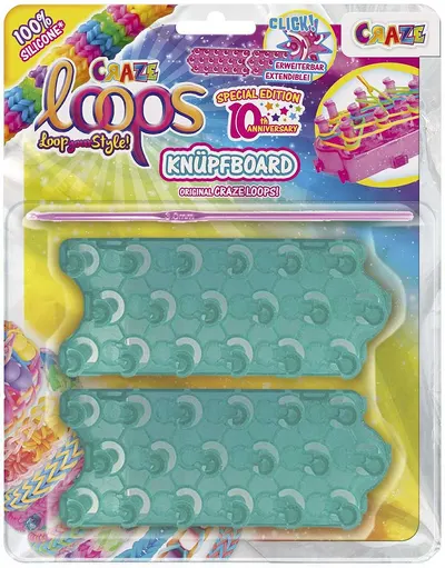 Set de covorașe și croșete pentru tricotat brățări Craze Loops