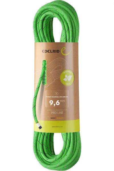 Lina dynamiczna Tommy Caldwell Eco Dry Dt 9,6Mm 80M - Neon Green