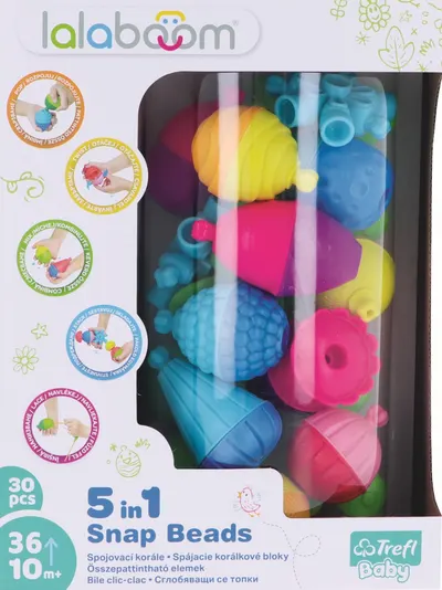 Joc de dezvoltare pentru bebe - Montessori Lalaboom 30 piese