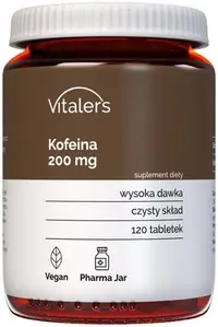 Cafeină, 200 mg, 120 comprimate, Vitaler's