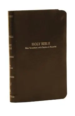 Kjv, Pocket New Testament with Psalms and Proverbs, Leatherflex, Brown, Red Letter, Comfort Print