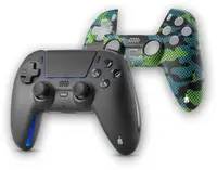 Controller wireless Spartan Gear - Sarissa, negru (PS4/PS5/PC/Switch) + panou suplimentar
