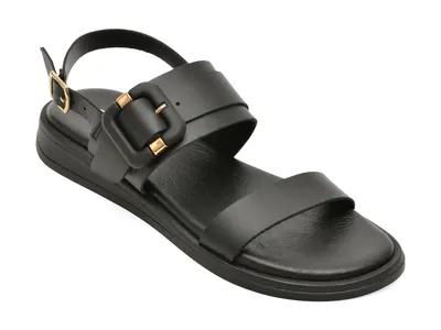 Sandale GRYXX negre, 202653, din piele naturala