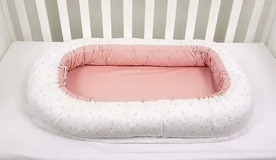 Cuib 3 in 1 pentru bebelusi Bambino Casa, Rosa