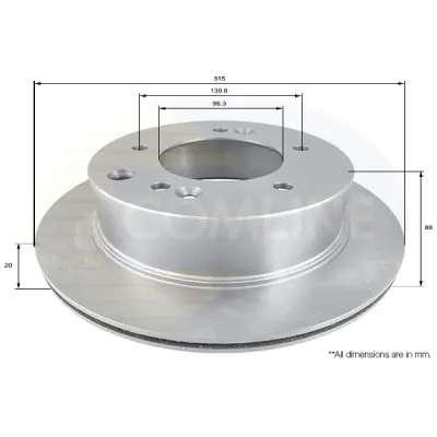 Disc frana COMLINE ADC1088V