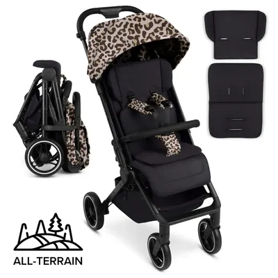 Carucior sport pentru copii Ping 3 Trekking Leo ABC Design, pliere compacta, cu suspensii, spatar si suport pentru picioare reglabile