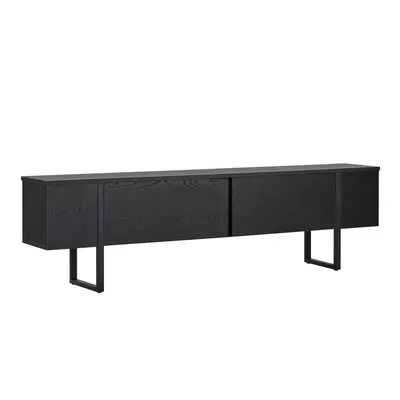 Comodă TV neagră 180x50x30 cm Onera – Kalune Design