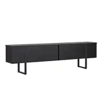 Comodă TV neagră 180x50x30 cm Onera – Kalune Design