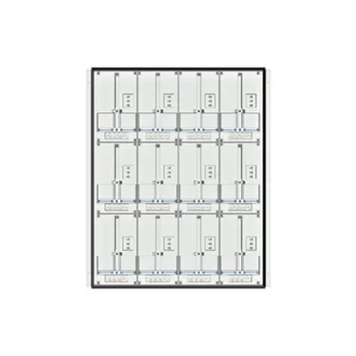 Meter box insert 3-rows, 12 meter boards / 24 Modul heights