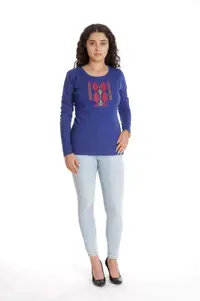 Bluza broderie dama DT24BB02 albastru traditional, Dress to Impress | marimea S