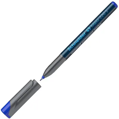 Marker permanent Schneider OHP Maxx 220 S, 0,4 mm, albastru