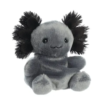 Jucarie de plus de tinut in palma Aurora Palm Pals - Axolotl negru, 13 cm