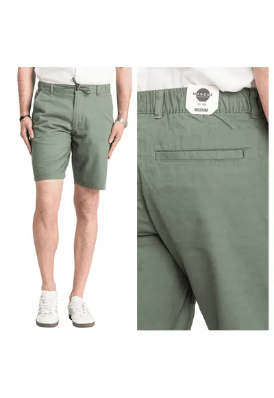 Pantaloni Scurti Barbati - Wilson - Wilson Verde - Croi: Regular Fit - Stil: Drept - Verde - Verde