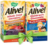 Alive Set Multivitamine Max Potency & Multi-Vitamin, 2 х 30 tablete, Nature's Way
