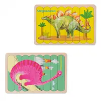 Puzzle cu Benzi de Potrivire cu Doua Fete Montessori