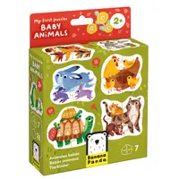 Primul meu puzzle, Banana Panda, Pui de animale, 28 piese