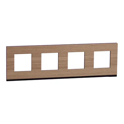 Placa ornament, Unica Pure, patru module, oak