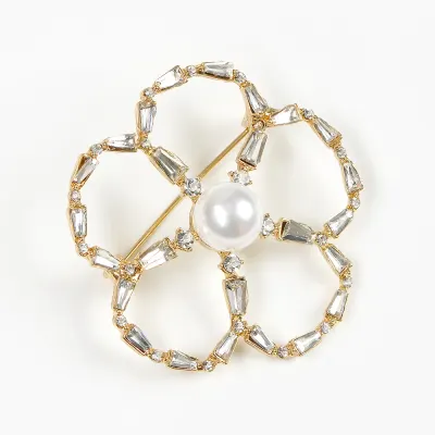 Brosa martisor contur floare