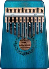 Kalimba Sela - 10 Mahogany, albastru