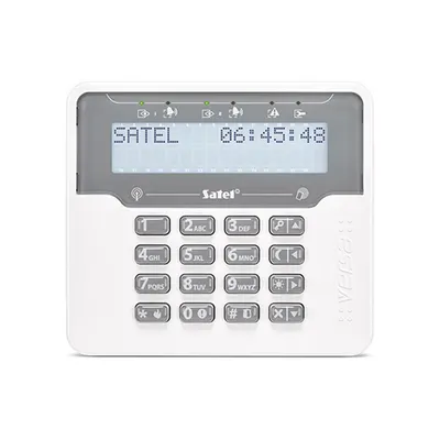 Tastatura LCD wireless cu cititor de proximitate Satel Versa VERSA-KWRL2, RF 800 m, 16 butoane, tamper