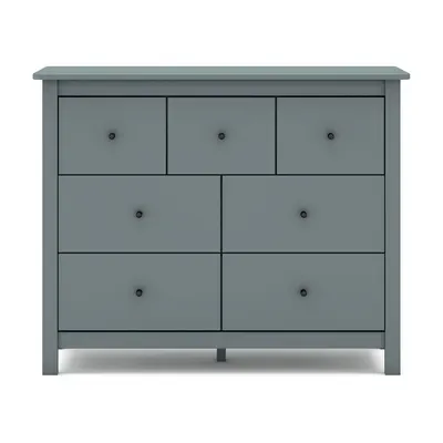 Comodă verde prăfuit din lemn de pin 110x80x40 cm Misti – Marckeric