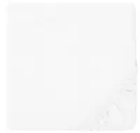 Cearșaf tricotat pentru bebeluși cu elastic Rainy - 70 x 140 cm, alb