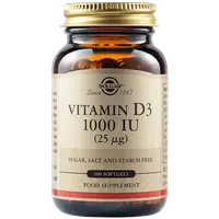 Vitamin D3 1000UI 25mcg, 100 capsule, Solgar