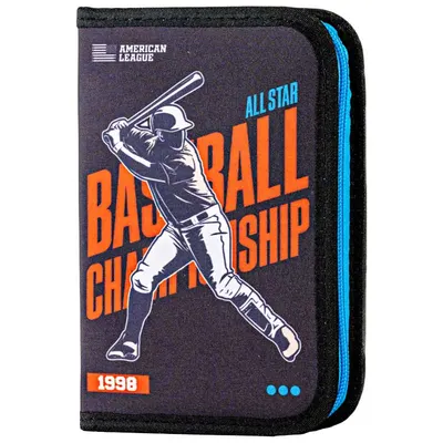 Penar neechipat, 1 fermoar, 2 extensii, 19.5x13x4cm, Baseball, PE1980, Daco