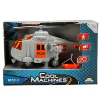 Elicopter de salvare cu sunete si lumini, Cool Machines, Gri, 1:20