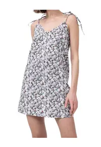 Rochie de dama - model floral - volan - multicolor - bumbac -