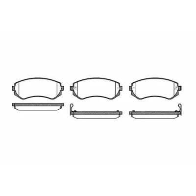 Set placute frana, frana disc REMSA 0317.12