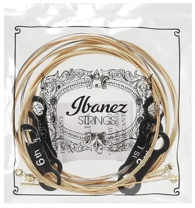 Corzi de chitară acustică Ibanez - IACSP6C, 12-53, auriu