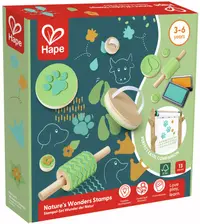 Trusă creativă Hape International - Printuri „Minunile Naturii'', 13 piese