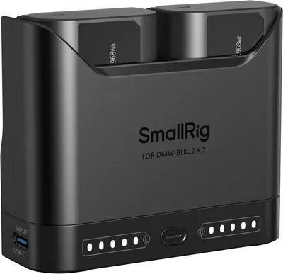 Set de două baterii și încărcător SmallRig - Turbo, Panasonic DMW-BLK22