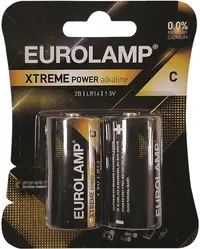 Baterie alcalină EUROLAMP - EXTREME Power, C, LR14, 2 buc.
