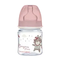 Biberon roz anticolici cu gat larg PP EasyStart Bonjour Paris, 120ml, Canpol babies