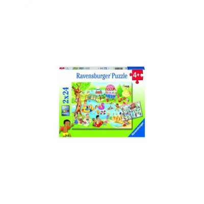 Puzzle Distractie la Lac, 2x24 Piese