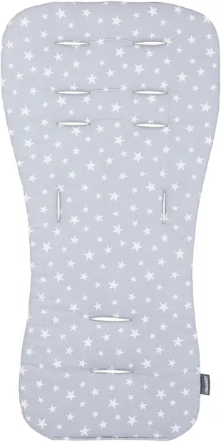 Husă moale pentru cărucior Chipolino - Stele, gri
