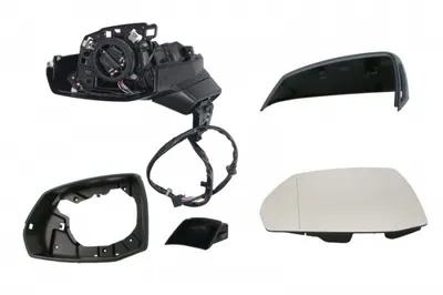 Oglinda laterala stanga (electric, cu memorie, asferic, cu incalzire, asistent schimbare banda, pliabil electric, cu semnalizator) potrivit AUDI Q5 FY, Q5 FYT 01.17