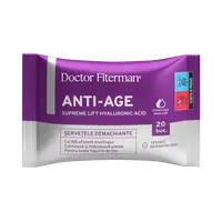 Servetele demachiante Anti-Age Supreme Lift, 20 bucati, Doctor Fiterman