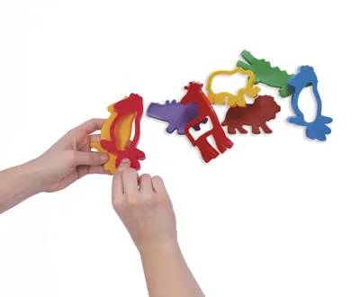 Set de 6 șabloane pentru plastilină